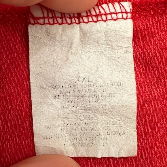 Coca Cola Heart Red Long Sleeves Crop Tee, Size XXL - Picture 10 of 12